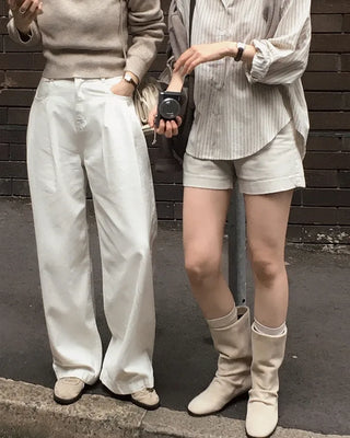 (Short/Basic/Long) (5 colors) Cotton Slacks Pants