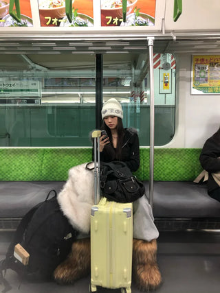 Fur long boots