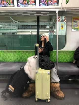 Fur long boots