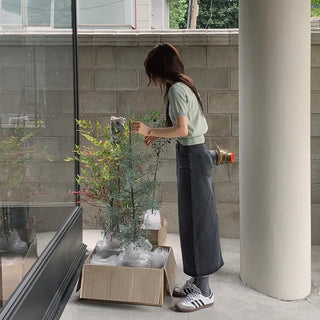 Denim long skirt - 4 sizes