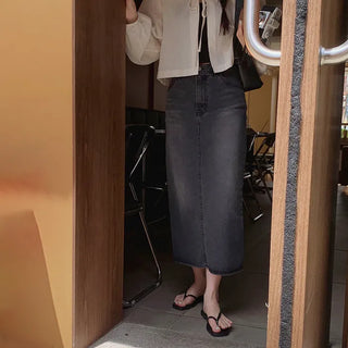 Denim long skirt - 4 sizes