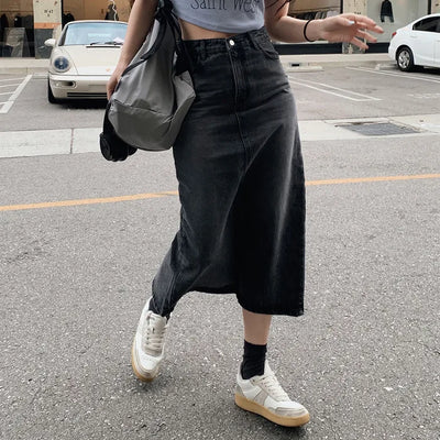 Denim long skirt - 4 sizes