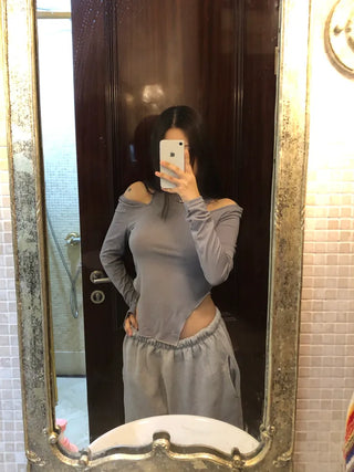 Slit Basic T-shirt