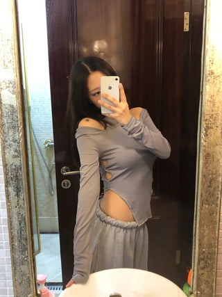 Slit Basic T-shirt