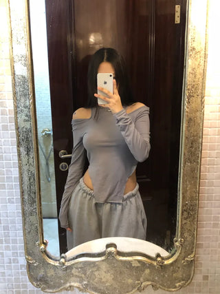 Slit Basic T-shirt