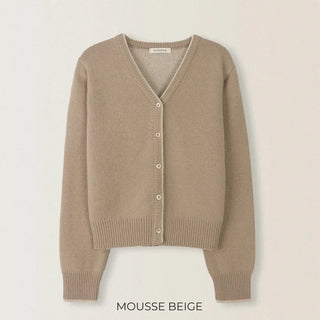 (3 colors) Back Point Argyle Cardigan