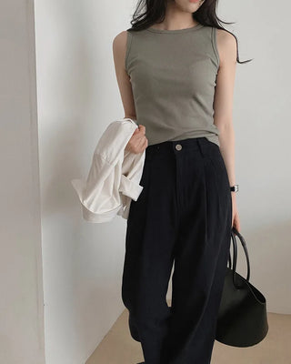 Basic Sleeveless Top - 8 Colors