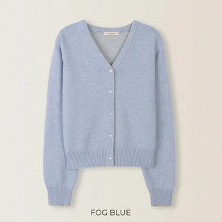(3 colors) Back Point Argyle Cardigan