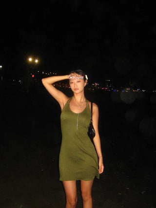 Cable knit dress