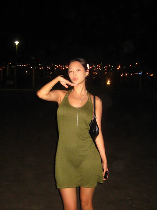 Cable knit dress