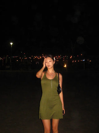 Cable knit dress