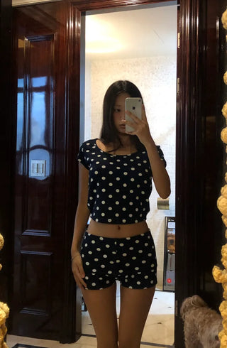 (set) Polka Dot Set
