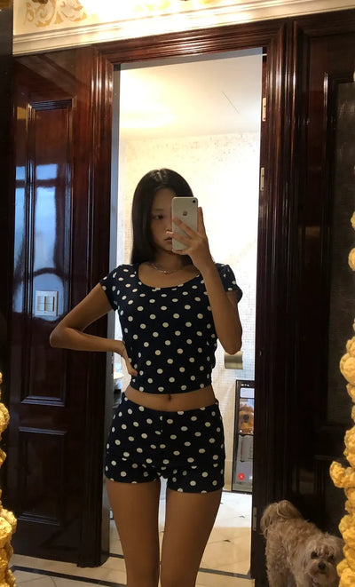 (set) Polka Dot Set