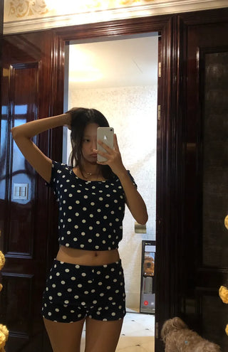 (set) Polka Dot Set