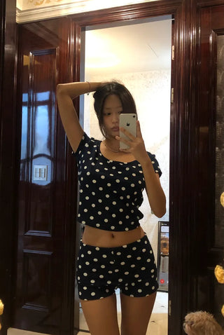 (set) Polka Dot Set