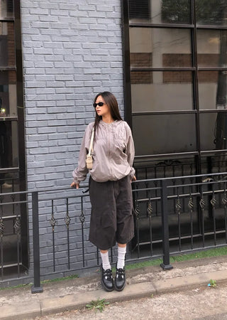 Cargo mid-length pants