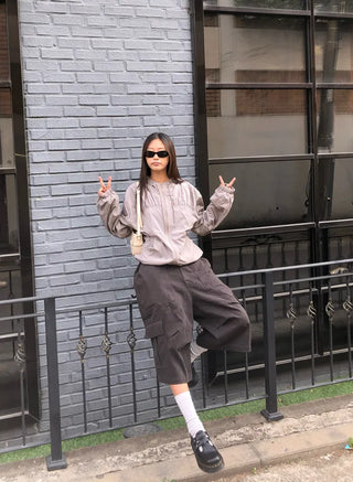 Cargo mid-length pants
