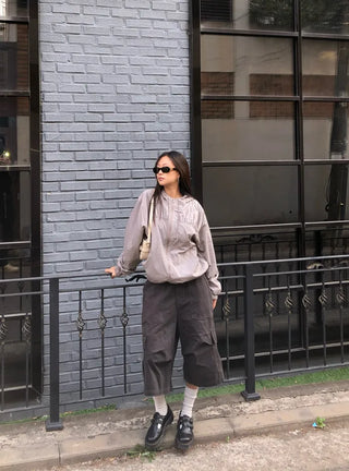 Cargo mid-length pants