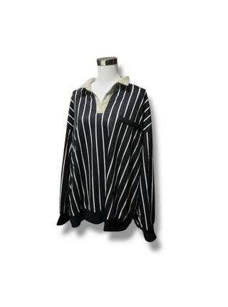 Collared crew neck top