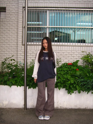 Leopard print raglan T-shirt