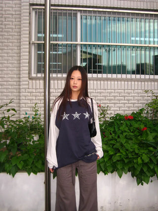 Leopard print raglan T-shirt