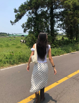 Polka dot skirt