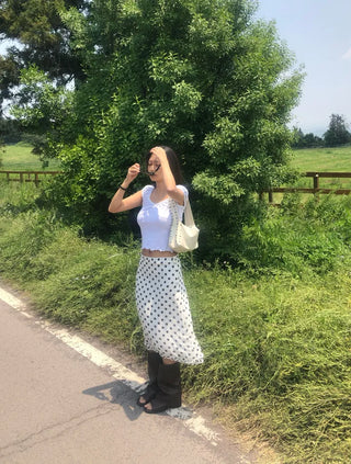 Polka dot skirt