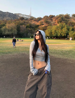 Cropped hoodie