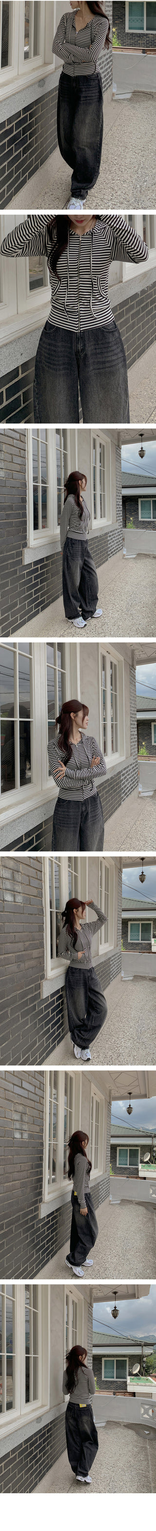 Striped hoodie