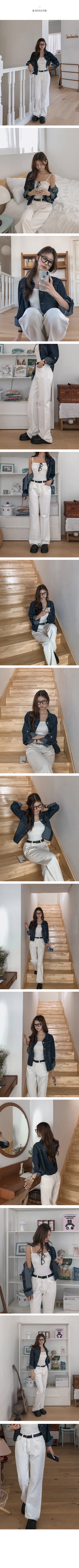 Semi-bootcut pants