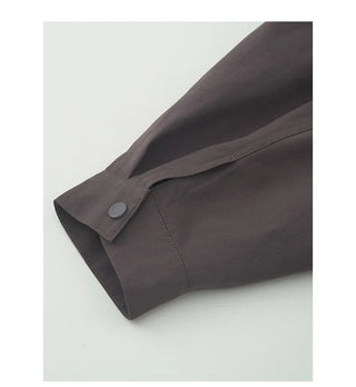 Waist string zip-up jacket