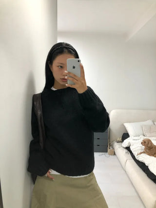 Wool Crew Neck Knit