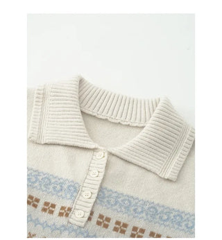 (2 colors) Jacquard Oversized Knit