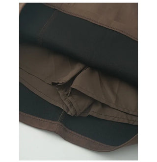 (2 colors) [Lined] Pocket Belt Suede Skirt