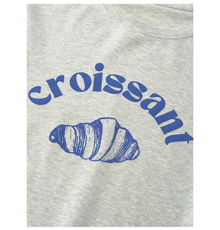 (2 colors) Round neck printed long t-shirt