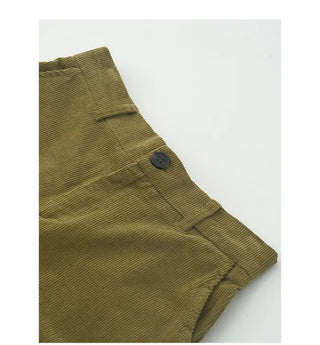 (2 colors) Corduroy 7/8 length wide pants