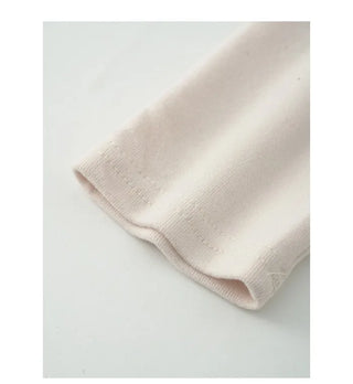 (5 colors) Waist Shirring U-Neck Knit