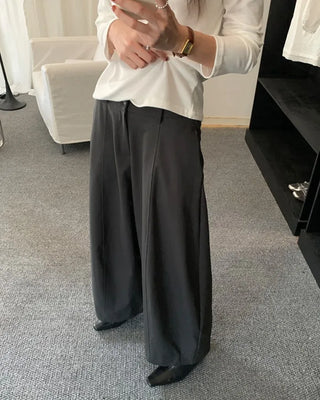 (2 colors) Wide Cotton Pants