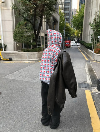 (3 colors) Unisex Zip-Up Hoodie