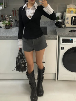 Basic long-sleeved shirt