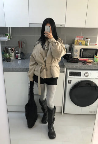 (2 colors) Bell Suede Jacket