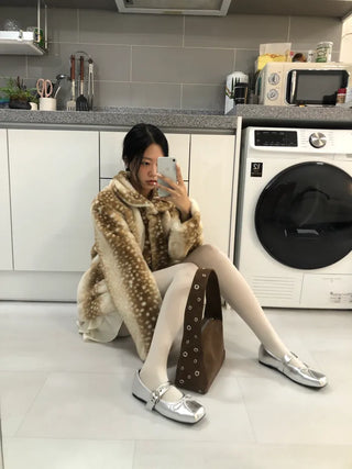 (2 colors) Faux Fur Jacket