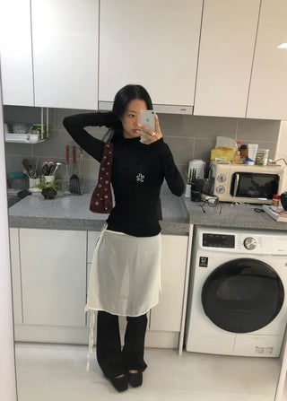 (3 colors) Chiffon Wrap Skirt