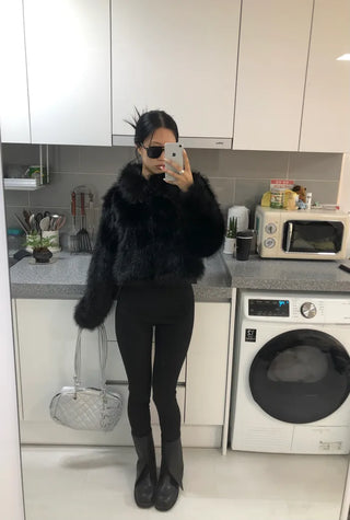 (3 colors) Fur Jacket