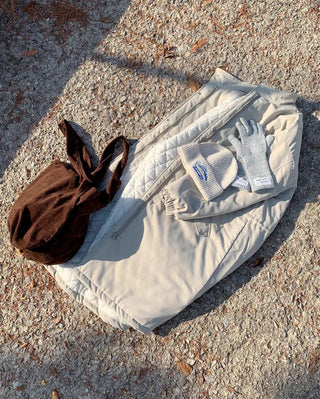 Oversized long military down jacket