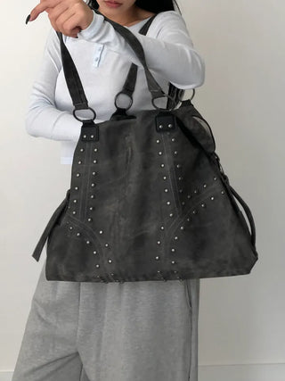 (4 colors) Rivet Shoulder Bag