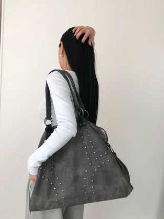 (4 colors) Rivet Shoulder Bag