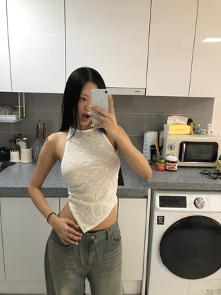 (2 colors) Halter neck top