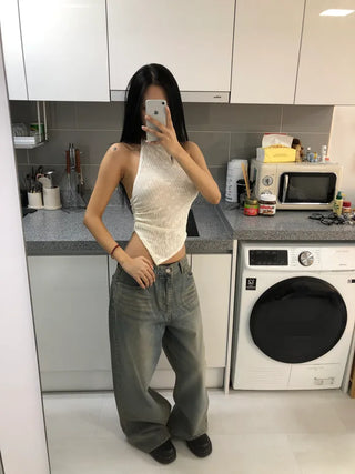 (2 colors) Halter neck top