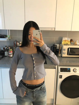 (3 colors) Button Cardigan